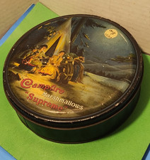 RARE Campfire Marshmallows Tin Boy Scouts 1920s Antique vintage Candy Supreme picture