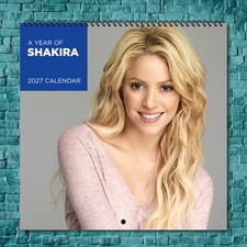 Shakira 2027 Wall Calendar 12 Month Celebrity Photo Fan Collectible picture