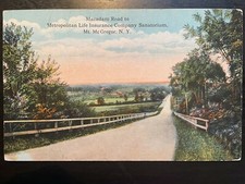 Vintage Postcard 1914 Macadam Road Metropolitan Life Sanatorium Mt McGregor N.Y. picture