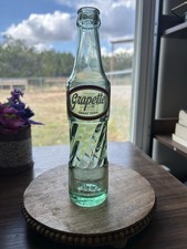 Vintage Grapette Grape Soda Bottle, 8 Oz. Polar Bluff Missouri.  Green Glass picture