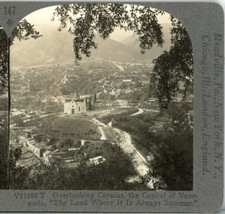 VENEZUELA, Overlooking Caracas, The Capital--Keystone Rare 1200 Set #147A picture