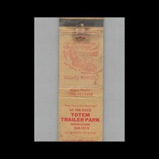 Matchbook Cover Totem Trailer Park picture