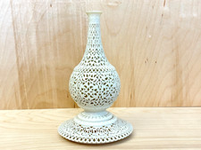 Ca. 1890 Royal Worcester/Grainger Reticulated Porcelain Vase with Base, RARE picture