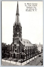 St. Mark's German Evangelical Lutheran Church Brooklyn New York Postcard picture