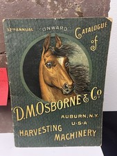 1888 DM Osborne Harvesting Machinery Catalogue-includes 1888 Order Form picture