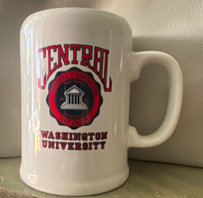 Central Washington University White Ceramic Mug Collegiate Collectible picture