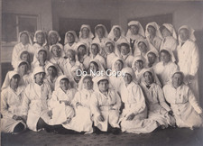 WW1 Named VAD Nurse Group Photo Muswell Hill War Hospital Bandage Room 1918 picture