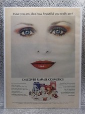 Vintage Discover Rimmel Cosmetics Makeup Lip 1978 Print Advertising Full Page Ad picture