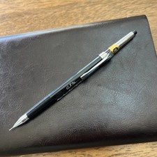 VTG PENTEL Mechanical Pencil Graph pencil 0.3 m/m Black W/ Protective Lid Japan picture