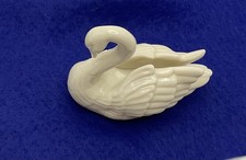 Vintage Lenox Porcelain Swan Place Card Holder/Cake Topper Ivory picture