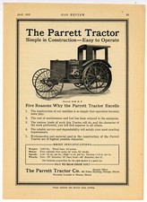 1915 Parrett Tractor Ad: 10-20 HP Model - w/ Specs - Chicago, Illinois picture