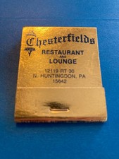 Matchbook: Chesterfields Restaurant - N Huntington, PA - 20 Strike Full Unstruck picture