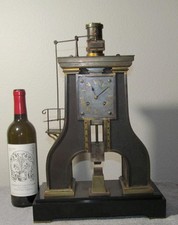 Antique French Industrial Series Steam Hammer Clock-1880 picture