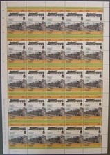 1913 LNWR SIR GILBERT CLAUGHTON 2222 Train 50-Stamp Sheet (Leaders of the World) picture