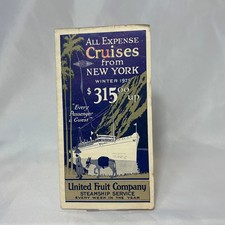 1925 Great White Fleet United Fruit Company Steamship Service Cruise Brochure picture