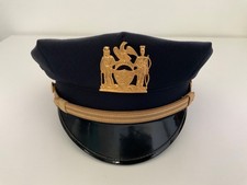 Old cap, hat, old cap NYPD New York police Sergeant obsolete 1970 picture