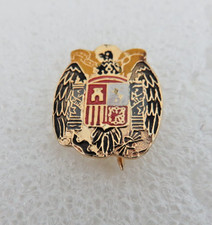 Vintage Spain Coat of Arms Hat Lapel Pin Badge picture