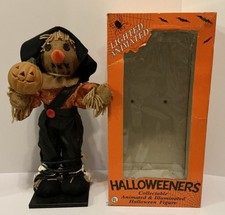 VINTAGE UNDERWRITERS LABORATORIES ANIMATED SCARECROW HALLOWEEN FIGURE WORKING picture