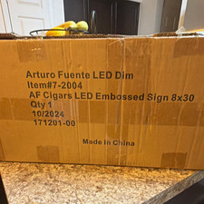 Arturo Fuente AF Cigars LED Dim Embossed Sign 8x30 Item #7-2004 picture