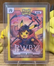 Pikachu Cosplay - Ruby Rose - RWBY - Bubble Holo - Anime World - #216 - NM picture