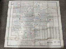 1949 Denver Colorado VotingPrecinct Map Election CommissionOriginal 42x38 picture
