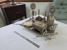 Vintage Vanity Set Likely Dating Back 1940s/ 1950s Hollywood Regency Style picture