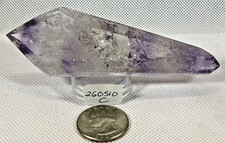 AMETHYST DOUBLE TERMINATED WAND WITH 2 PERFECT POINTS picture