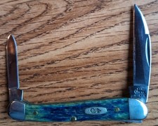 Beautiful Case XX 62109W Stunning Blue Lagoon Mini Copperhead Knife Good Springs picture