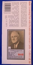 1992 Little Debbie Vintage US Political Presidential card Franklin D Roosevelt picture