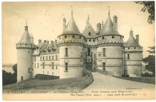 Chaumont-sur-Loire France Château Castle Drawbridge Divided Back Postcard c1910 picture