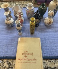 Vintage Franklin Mint Miniature Porcelain Vases: Japanese & Chinese Styles picture