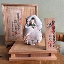 Vintage Japanese Hakata Ningyo Traditional Art Figurine Collectible picture