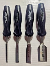 New Old Stock Wood Chisel Set Craftsman USA 4 Piece Forged Alloy Strike Cap Top picture