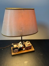 Vintage Made in Japan Train Novelty Table Lamp – Metal Toy Train – Retro picture