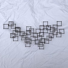 Brutalist Nail Wall Art Sculpture Metal 1960s 1970s 34”x16”x 4” Large Abstract picture