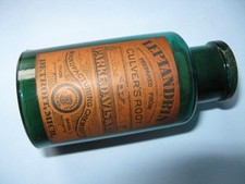 Antique Cork Top Medicine, Parke Davis, Teal picture
