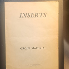 “Inserts” 1988 Group Material – NY Times Art Supplement – Museum-Collected Work picture