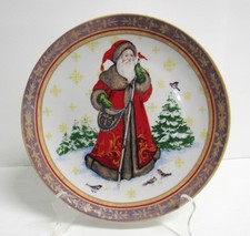 Old World Santa and Birds Christmas Plate - VGUC to EUC picture