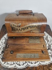 COLUMBIA GRAPHOPHONE MODEL B BASE AND LID picture
