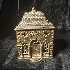 Antique J&E Steven’s “ Roof Bank” #1124 circa 1887 Still Bank 120 yrs old  picture