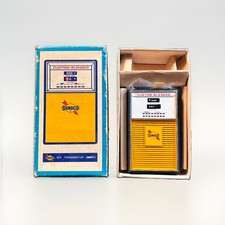 Vintage Sunoco Oil Company Gas Pump Six Transistor AM Radio Original Box 1960 picture