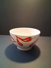 CALIFORNIA PANTRY SERVING BOWL, PEPPER DESIGN,VINTAGE, picture