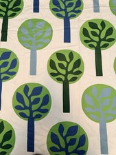 Vintage IKEA Sweden AB 2007 Helen Trast Curtain Panels x 2 Fabric MCM Design picture