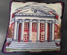 University of Virginia Needle Point HandMade Vintage Rotunda Collegiate Pillow picture