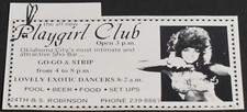 1972 Print Ad Oklahoma City Playgirl Club Exotic Go Go Strip Dancers Sho-Bar Art picture