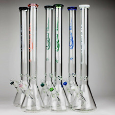 Big Bongs and Water Pipes Long Glass Smoking Bubbler Huge 24 Inch Large Beaker picture