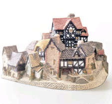The Village 1981 David Winter Cottage COA Early Piece Town Buildings picture