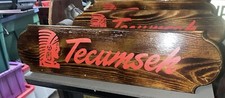 Tecumseh Mini Bike Engine Sign (Wood) picture