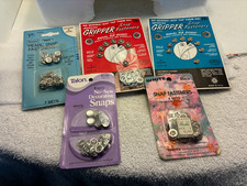 5 PACKS NOS VINTAGE VARIOUS GRIPPER SNAP FASTENERS, picture