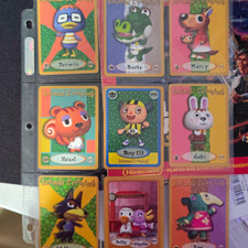 Nintendo Animal Crossing 9-Card Trading Card Lot Derwin Boots Marcy picture